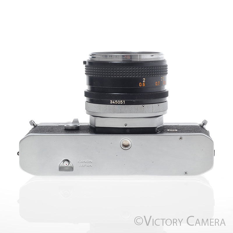 Canon TLb Chrome 35mm Film Camera w/ 50mm f1.8 Lens [EXC-] image 5