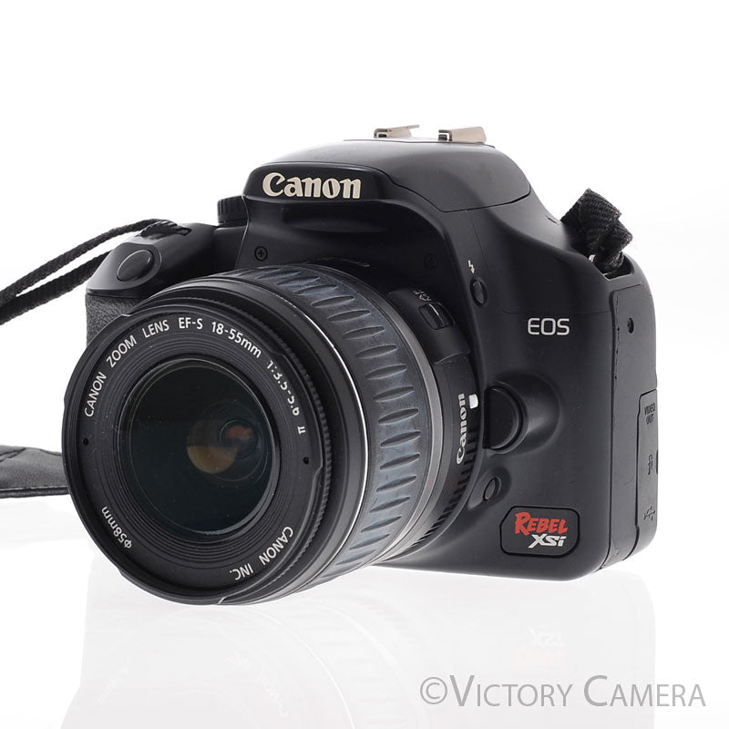Canon EOS Rebel XSi 12.2MP Digital SLR Black Camera Body [EXC]