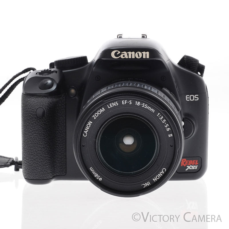 Canon EOS Rebel XSi 12.2MP Digital SLR Black Camera Body [EXC]