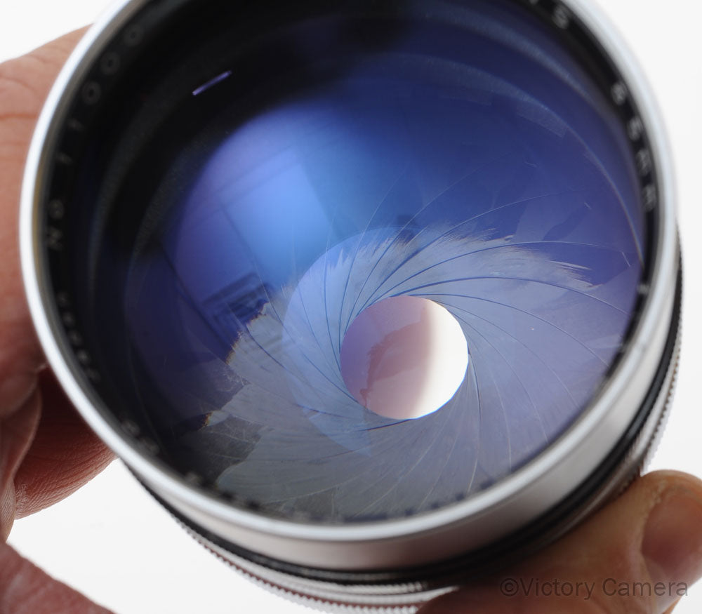 Canon Rare 85mm f1.5 LTM L39 Screw Mount Lens -w/ Finder & Case- [EXC] - Victory Camera
