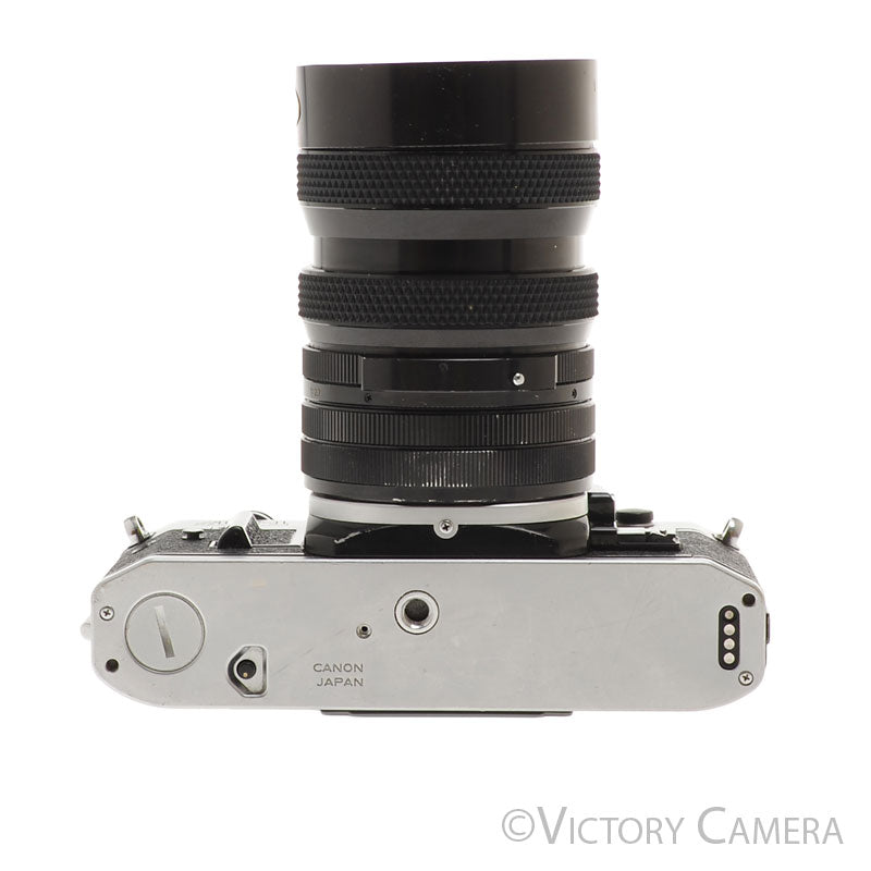 Canon AE-1 Program Chrome 35mm Film SLR Camera 35-70mm Zoom Lens  [EXC] - Victory Camera