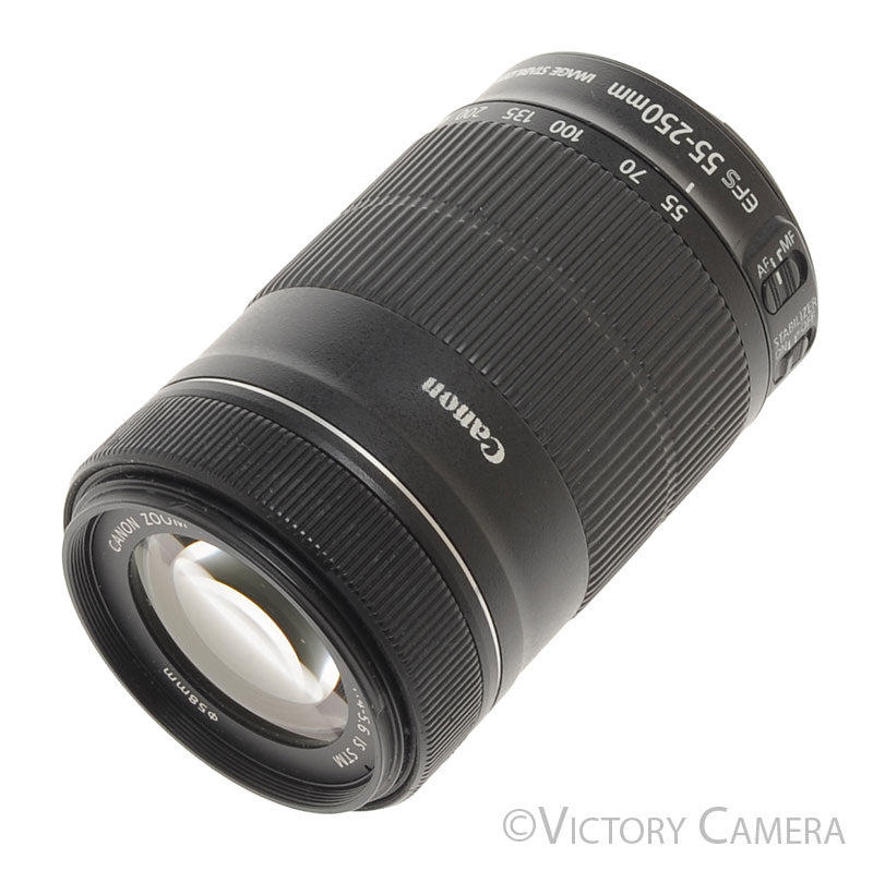 Canon EF-S 55-250mm f4.0-5.6 IS STM Telephoto Zoom Lens  [EXC] - Victory Camera