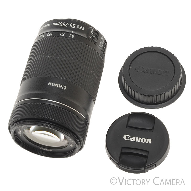 Canon EF-S 55-250mm f4.0-5.6 IS STM Telephoto Zoom Lens  [EXC] - Victory Camera