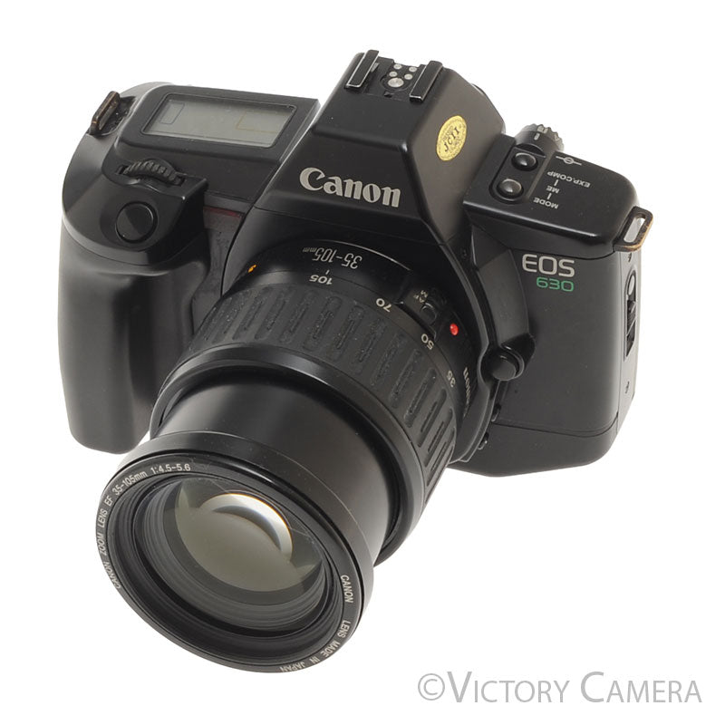 Canon EOS 630 フィルム一眼レフカメラ 35-105mm レンズ付 Canon EOS 630 35mm Film Camera w/ 35-105mm Autofocus Zoom Lens [EXC]