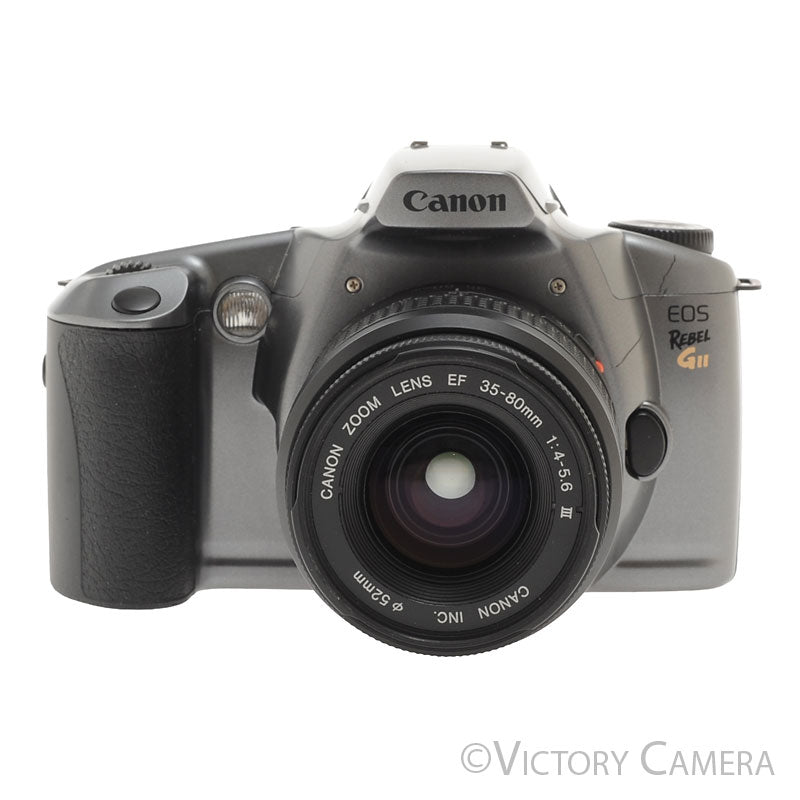 Canon EOS Rebel GII Black 35mm Film SLR Camera w/ 35-80mm Lens [EXC-] - Victory Camera