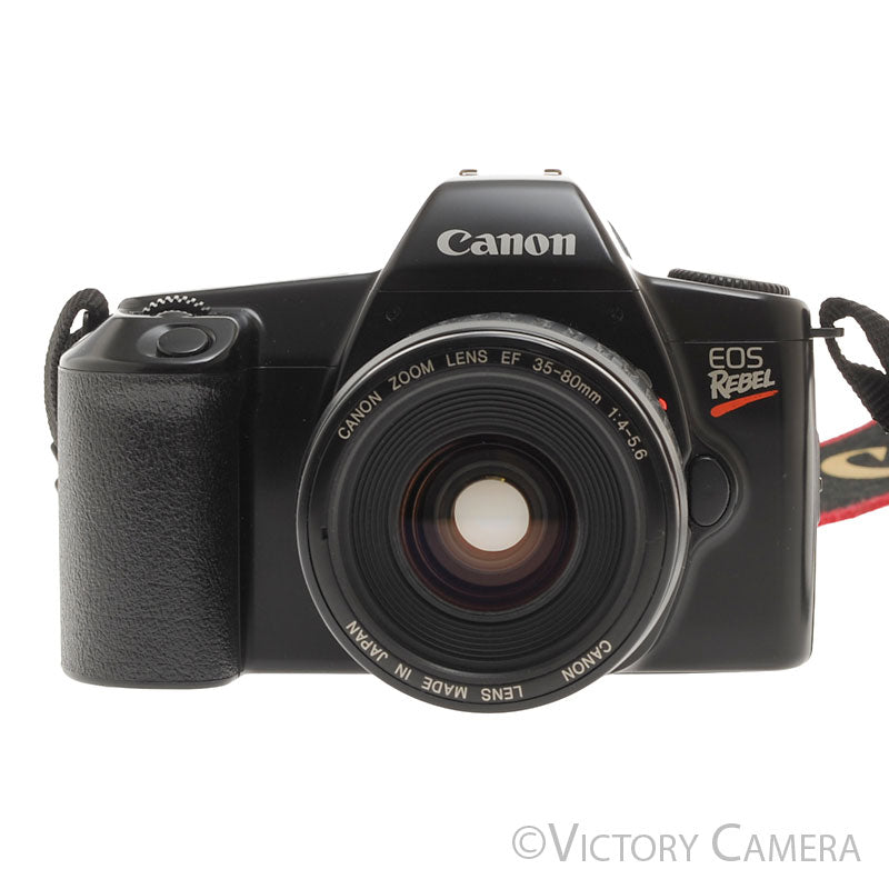 Canon EOS Rebel Black 35mm Film SLR Camera w/ 35-70mm Lens [EXC] - Victory Camera