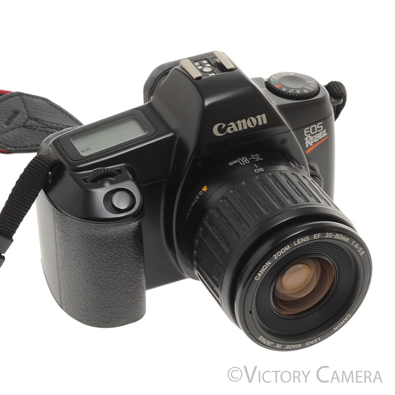 Canon EOS Rebel Black 35mm Film SLR Camera w/ 35-70mm Lens [EXC] - Victory Camera