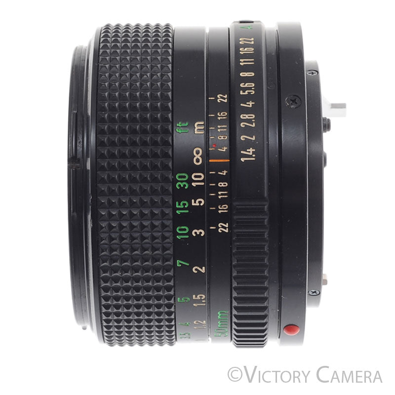 Canon 50mm f1.4 (late model) Fast Prime Lens for FD Mount  [EXC+] - Victory Camera