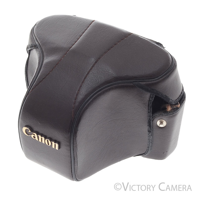Canon AE-1 Program / A1 Brown Leather Ever Ready Case [EXC-] - Victory Camera