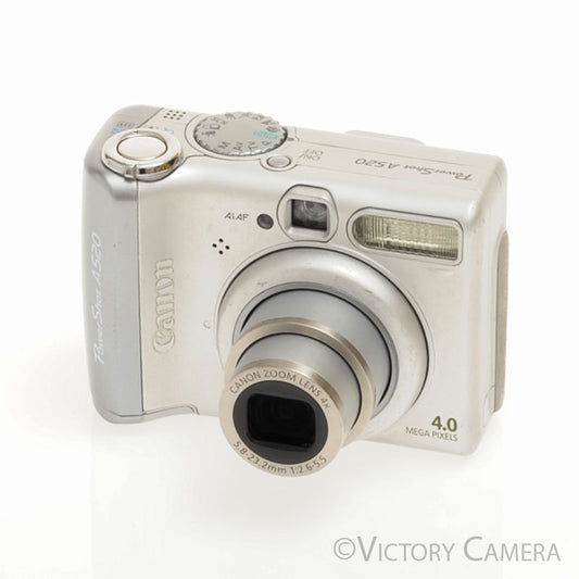 Canon PowerShot A520 4.0MP Digital Point and Shoot Camera [EXC]