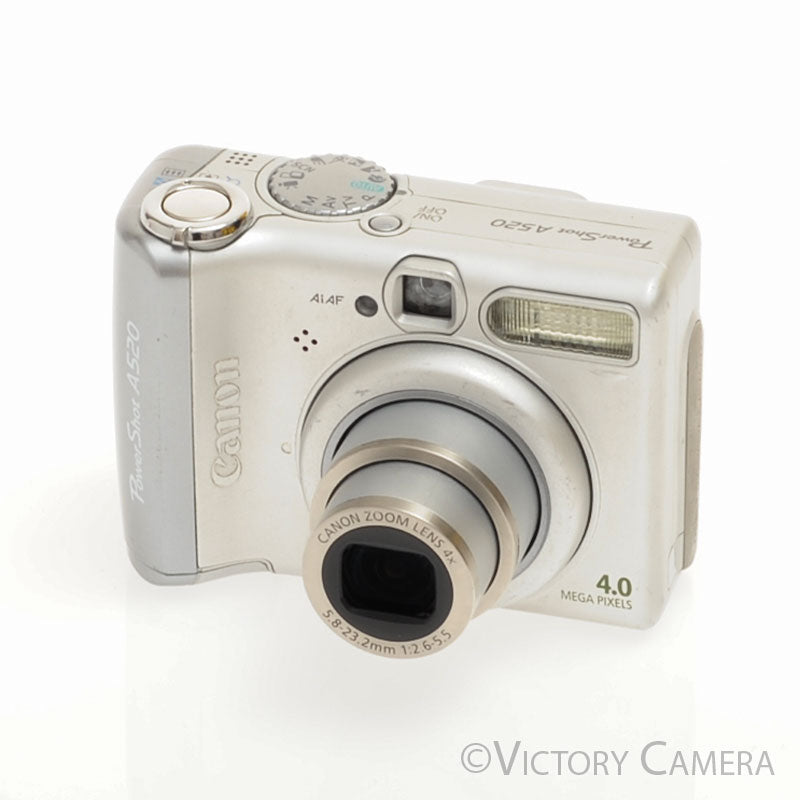 Canon PowerShot A520 4.0MP Digital Point and Shoot Camera [EXC] - Victory Camera