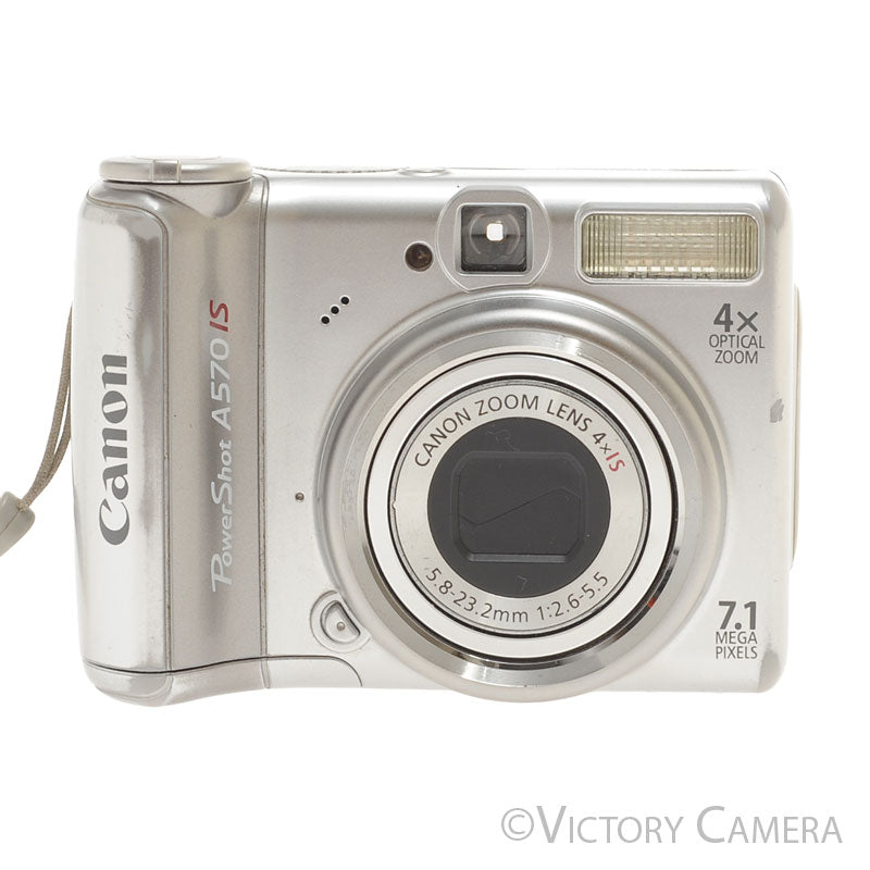 Canon PowerShot A570 IS 7.1MP Digital Point & Shoot Camera  [EXC] - Victory Camera