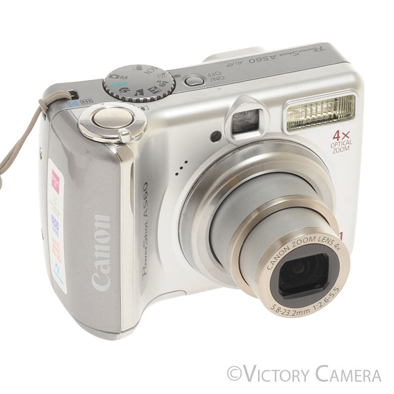 Canon Powershot A560 Silver 7.1mp Digtial Point & Shoot Camera [EXC-] - Victory Camera