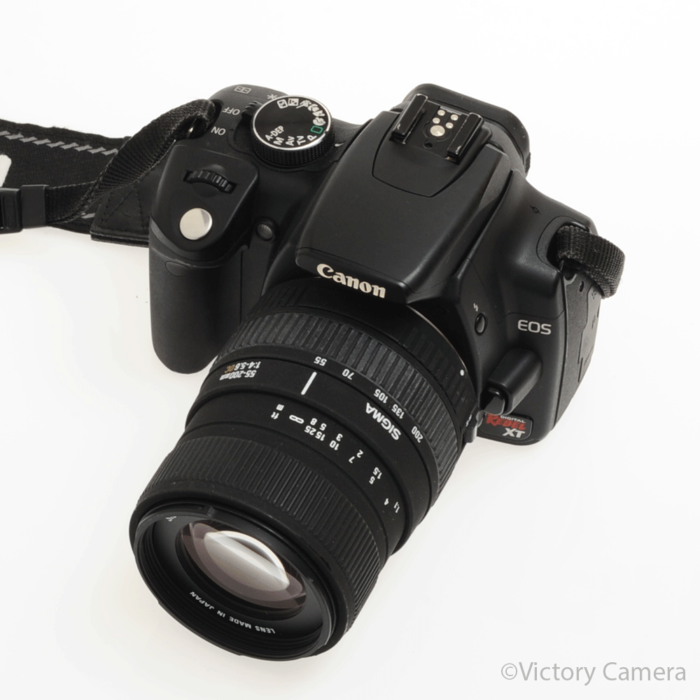 Canon Rebel XT 35mm Film Camera w/ 55-200mm AF Zoom Lens [EXC] image 2