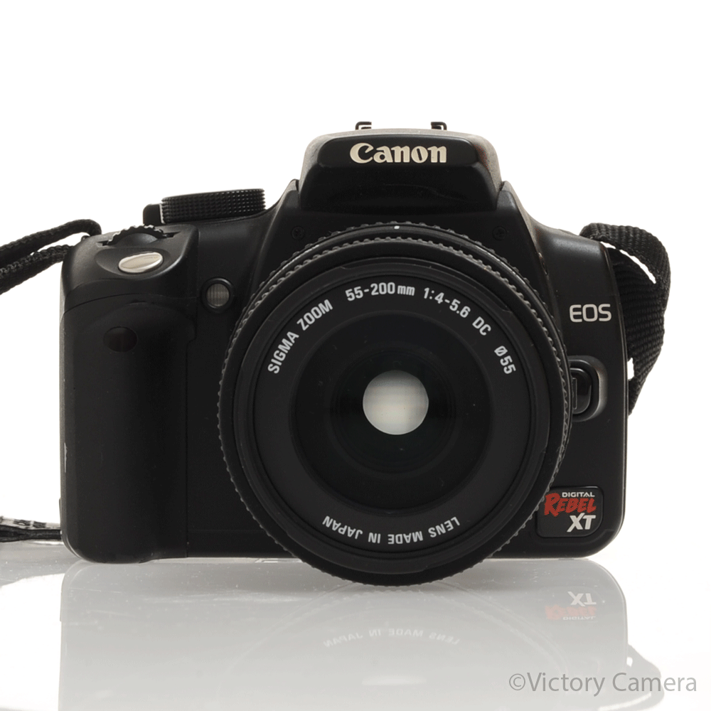Canon Rebel XT 35mm Film Camera w/ 55-200mm AF Zoom Lens [EXC] image 4