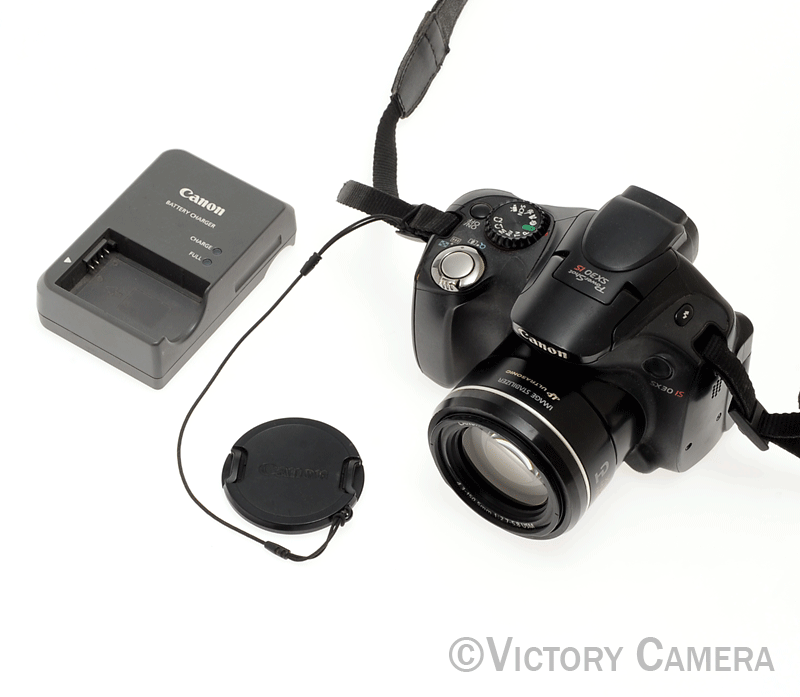 Canon PowerShot SX30 IS 14.1MP Digital Point And Shoot Camera [EXC] - Victory Camera