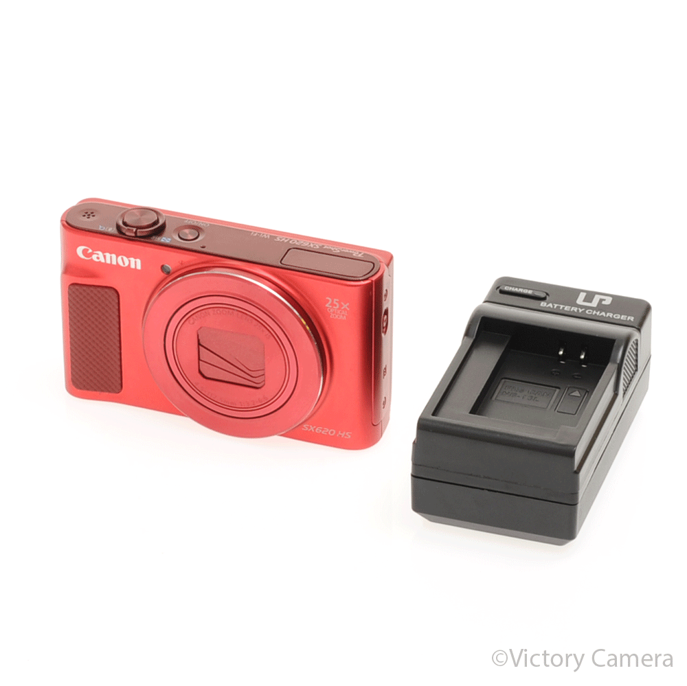 Canon PowerShot SX620 HS Red 20.2MP Digital Point & Shoot Camera [EXC] - Victory Camera