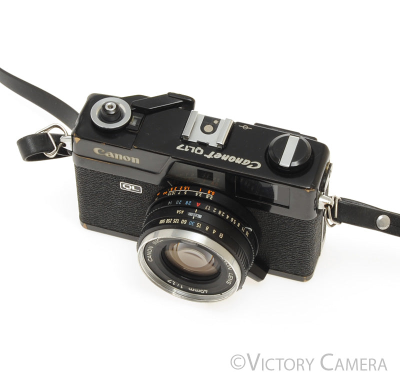 Canon Canonet QL 17 QL-17 Black Rangefinder Camera w/ 40mm f1.7 Lens [EXC] - Victory Camera