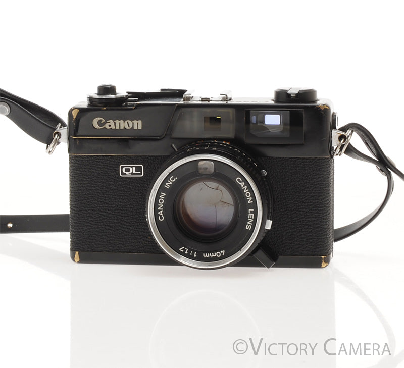 Canon Canonet QL 17 QL-17 Black Rangefinder Camera w/ 40mm f1.7 Lens [EXC] - Victory Camera