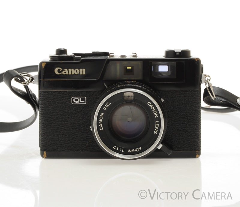 Canon Canonet QL 17 QL-17 Black Rangefinder Camera w/ 40mm f1.7 Lens [