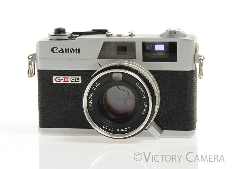 Canonet QL17 QL-17 GIII 35mm Rangefinder Camera w/ 40mm f1.7 Lens -New Seals- [Good] - Victory Camera