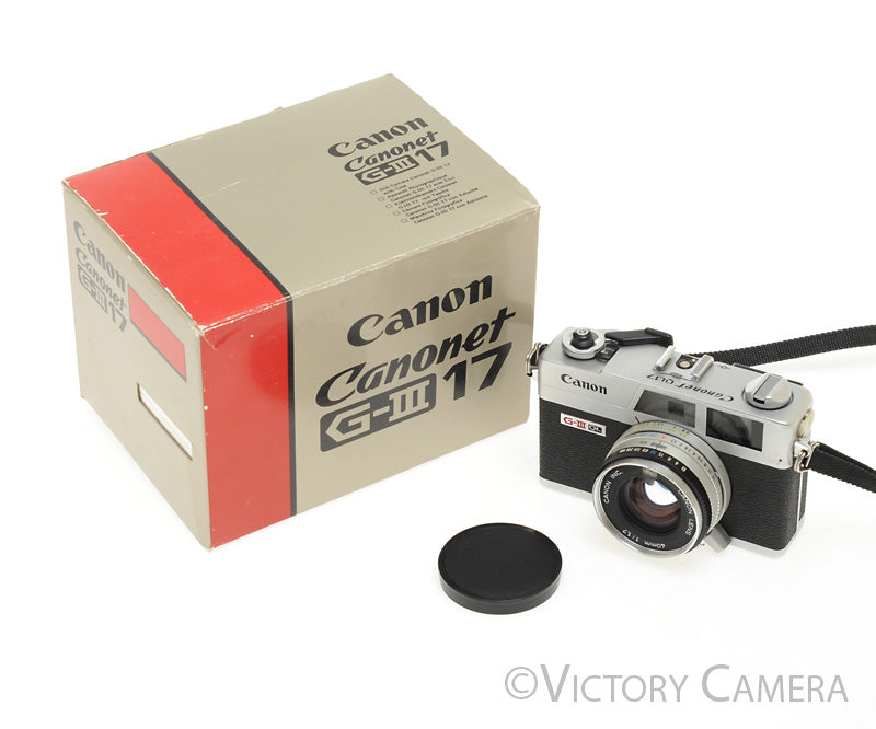 Canonet QL17 QL-17 GIII Rangefinder Camera -New Seals- [EXC+] - Victory Camera