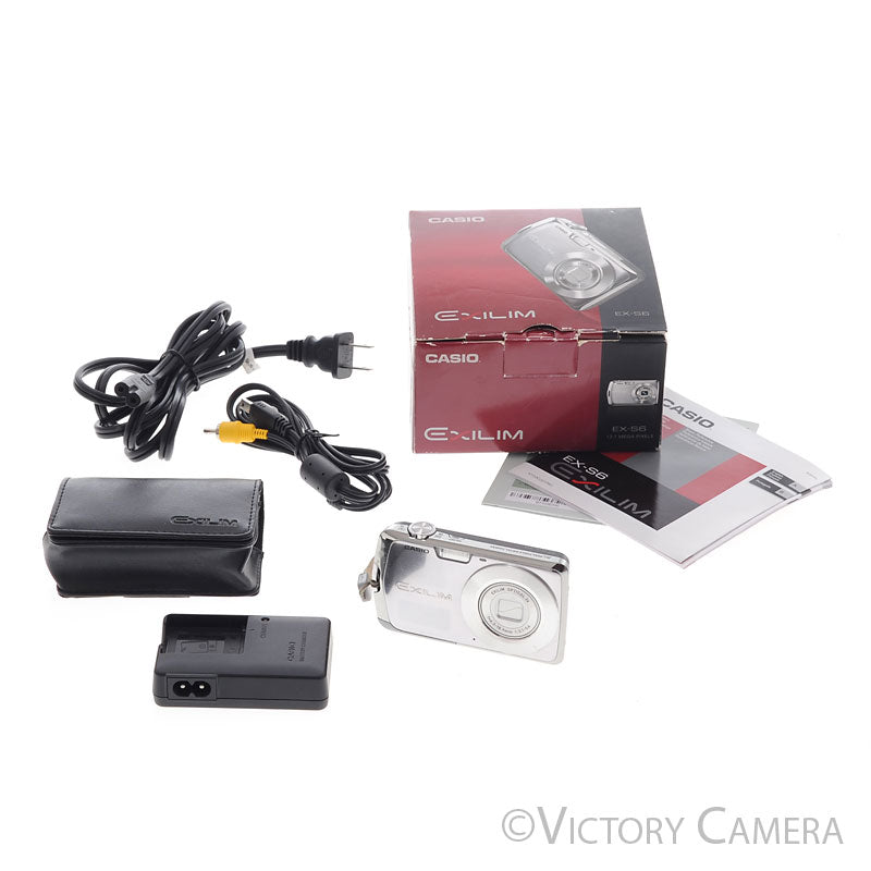Casio Exilim EX-S6 Silver 12.1MP Digital Point & Shoot Camera [GOOD] - Victory Camera