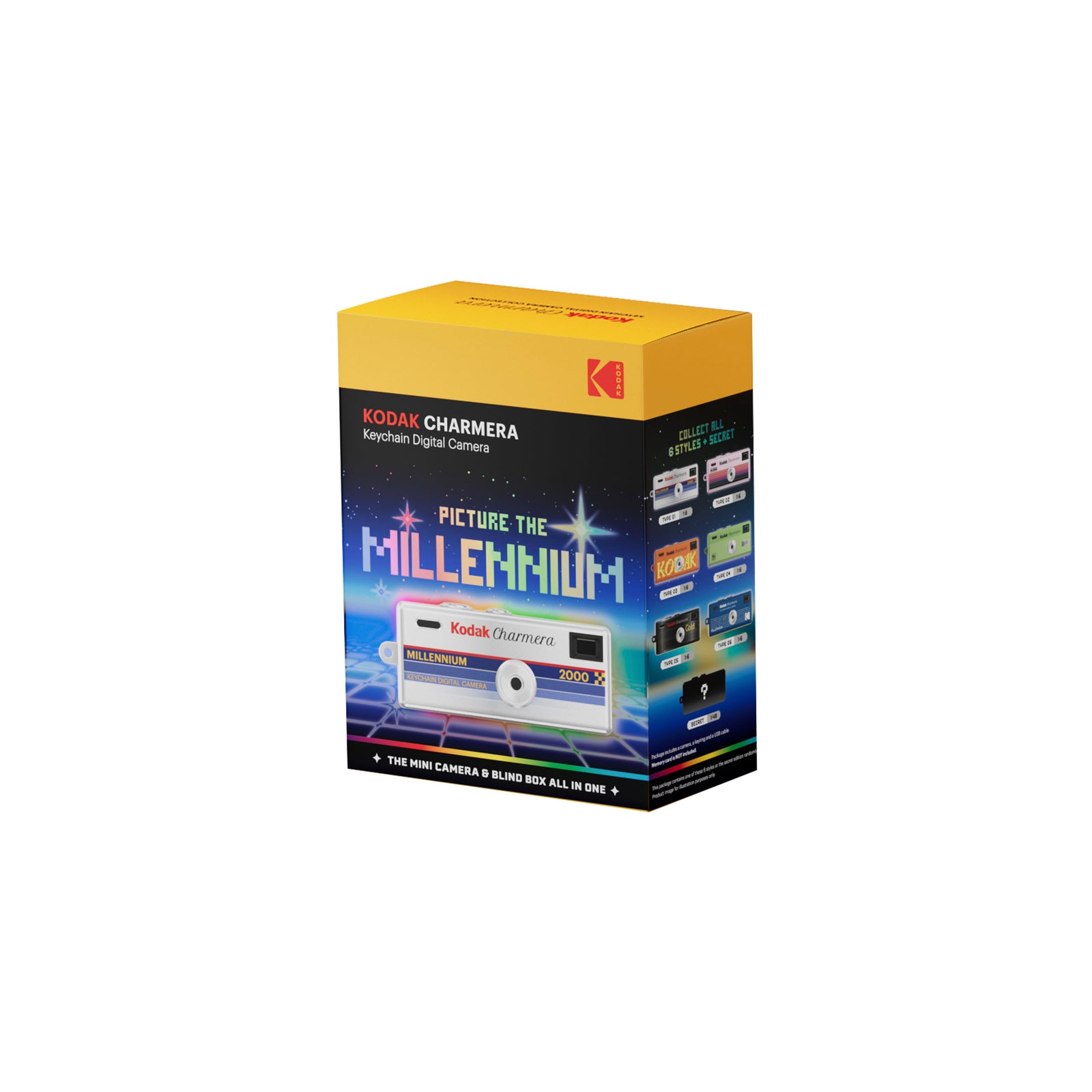 Kodak Charmera MILLENNIUM Key Chain Digital Camera (Random Style Blind Box) - Victory Camera