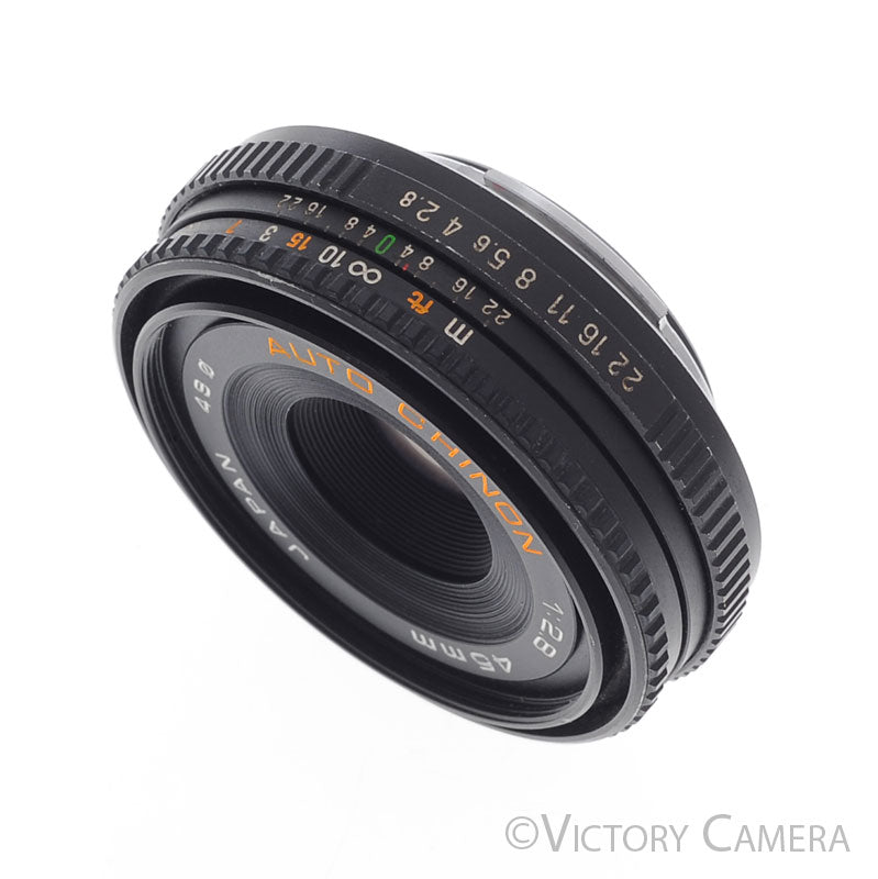 Chinon Auto 45mm f2.8 Rare Pancake Lens for Pentax K Mount [EXC]
