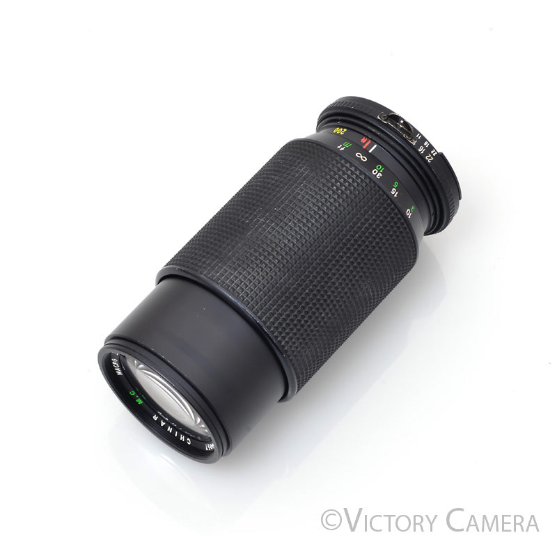 Chinar 80-200mm f4.5 Macro MC Telephoto Zoom Lens for Nikon Non-AI [EXC] - Victory Camera
