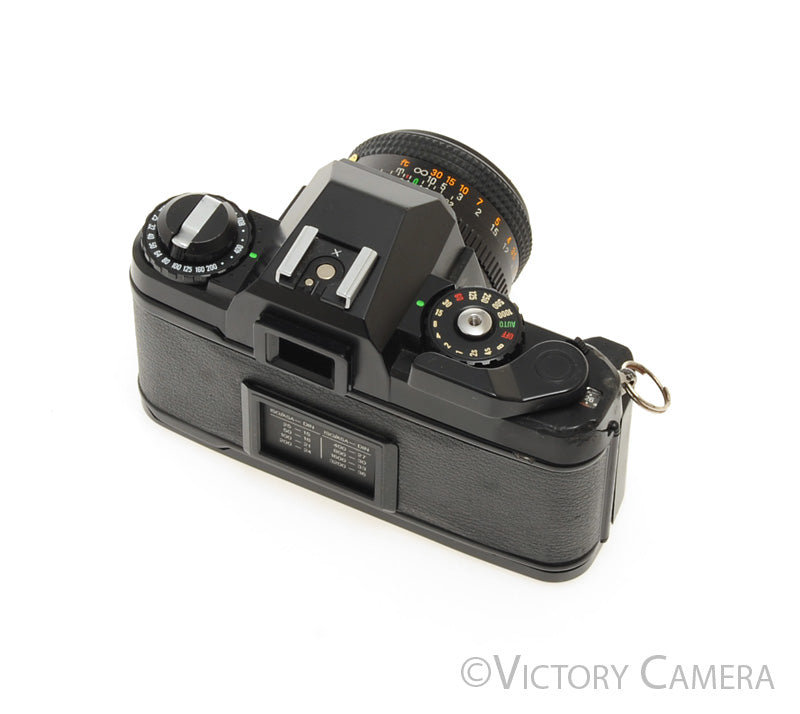 Chinon CG-5 Black 35mm Film Camera w/ 55mm f1.7 Lens [EXC-] - Victory Camera