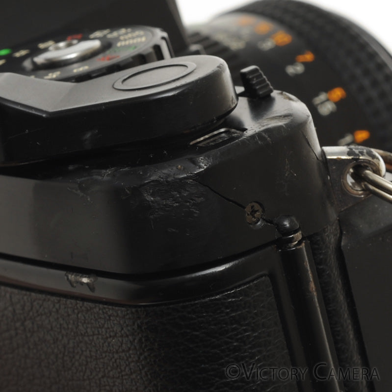 Chinon CG-5 Black 35mm Film Camera w/ 55mm f1.7 Lens [EXC-] - Victory Camera