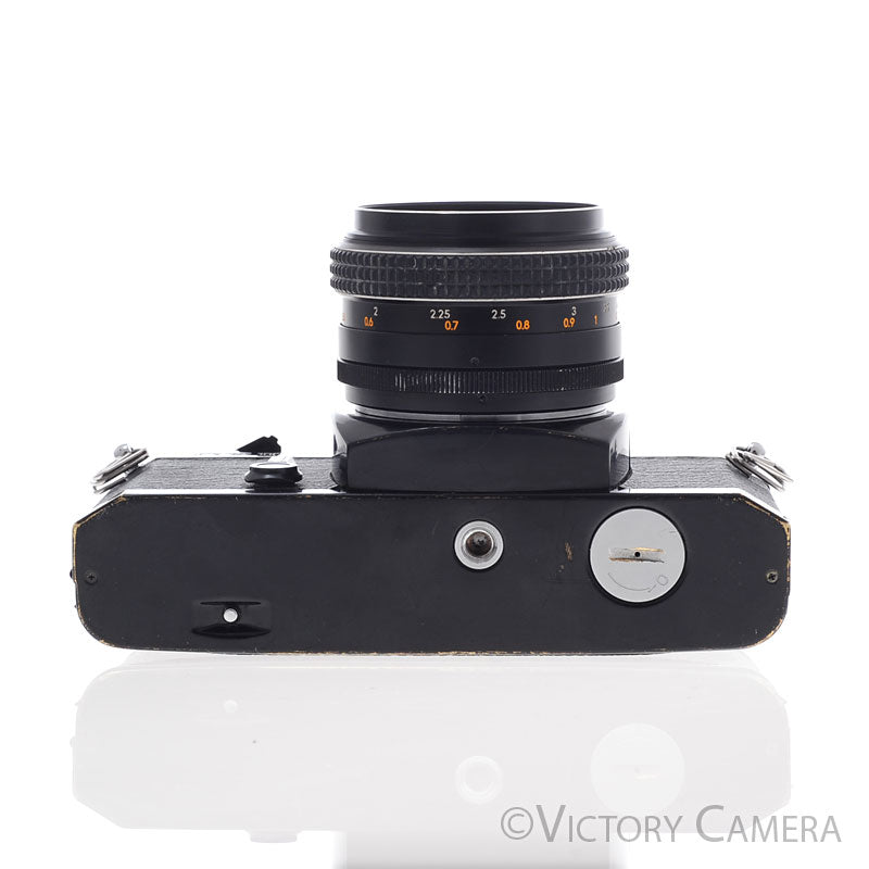 Chinon CX II Black 35mm Film Camera w/ 55mm f1.7 Lens [GOOD] - Victory Camera