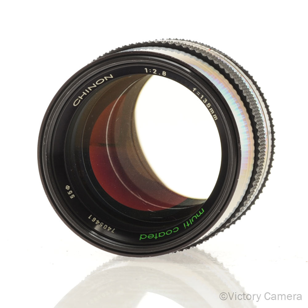 Chinon 135mm f2.8 Multicoated Telephoto Lens for Minolta  [EXC-] - Victory Camera