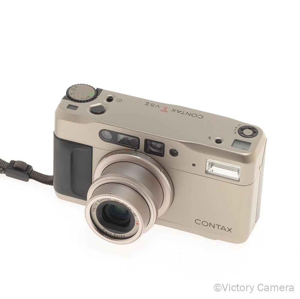 Contax TVS II T VS II Titanium Camera w/ Vario Sonnar 28-56mm T* Lens [EXC]