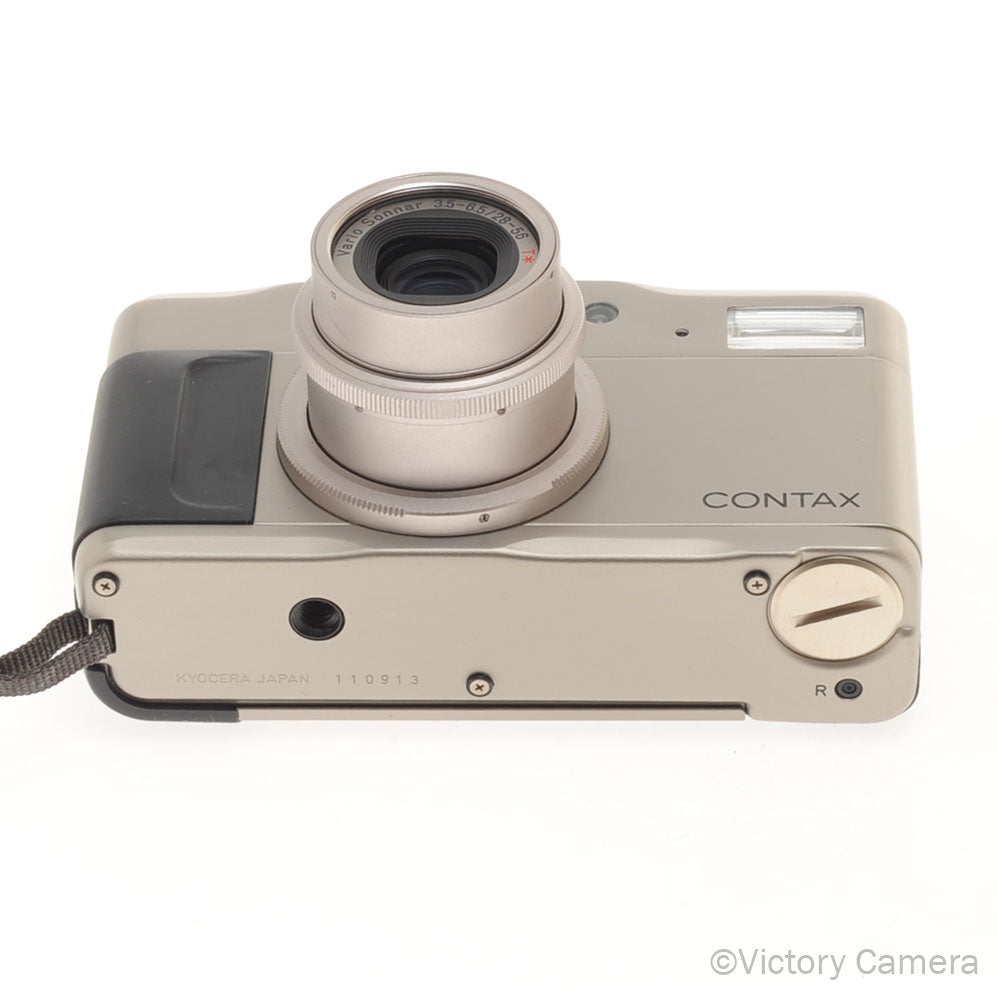Contax TVS II T VS II Titanium Camera w/ Vario Sonnar 28-56mm T* Lens [EXC]