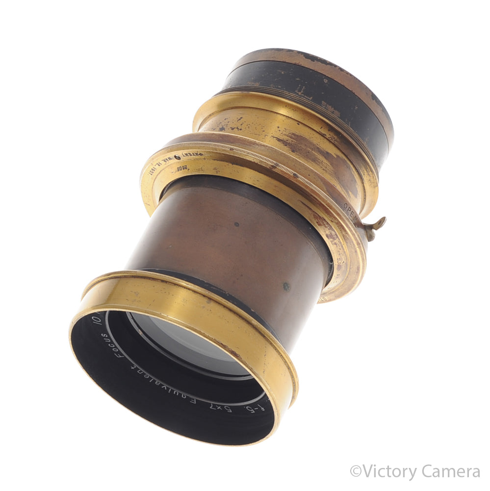 Conley Portrait Lens Series II 10in f5 5x7 Brass Lens [EXC-] image 1