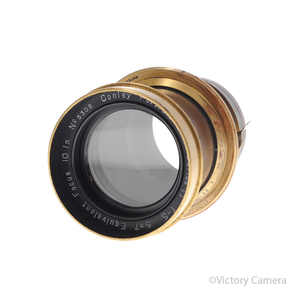 Conley Portrait Lens Series II 10in f5 5x7 Brass Lens [EXC-] image 2