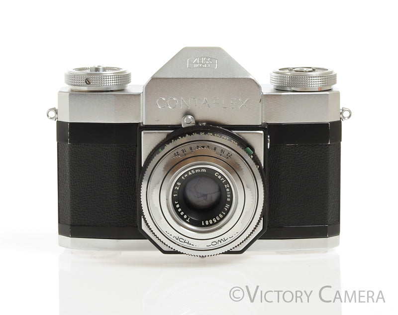 Zeiss Contaflex  35mm Camera w/ 45mm f2.8 Lens -Looks Good, Needs CLA- [AS-IS] - Victory Camera