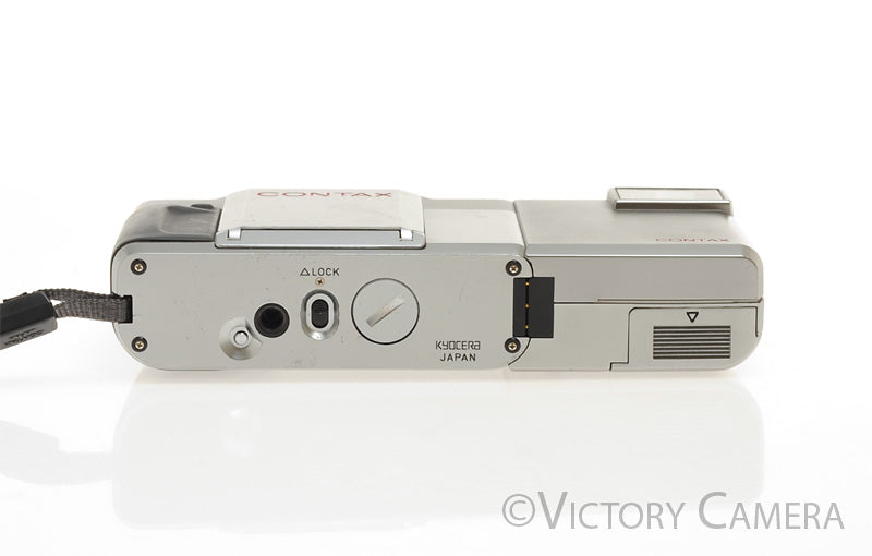 Contax T 35mm Point &amp; Camera w/ 38mm f2.8 T* Sonnar Lens + Flash [EXC]