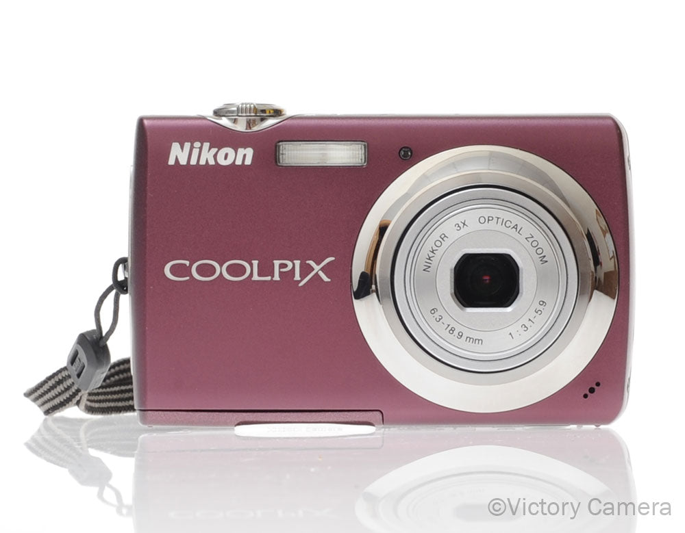 Nikon CoolPix S220 Plum 10MP Digital Point & Shoot Camera [EXC+] - Victory Camera