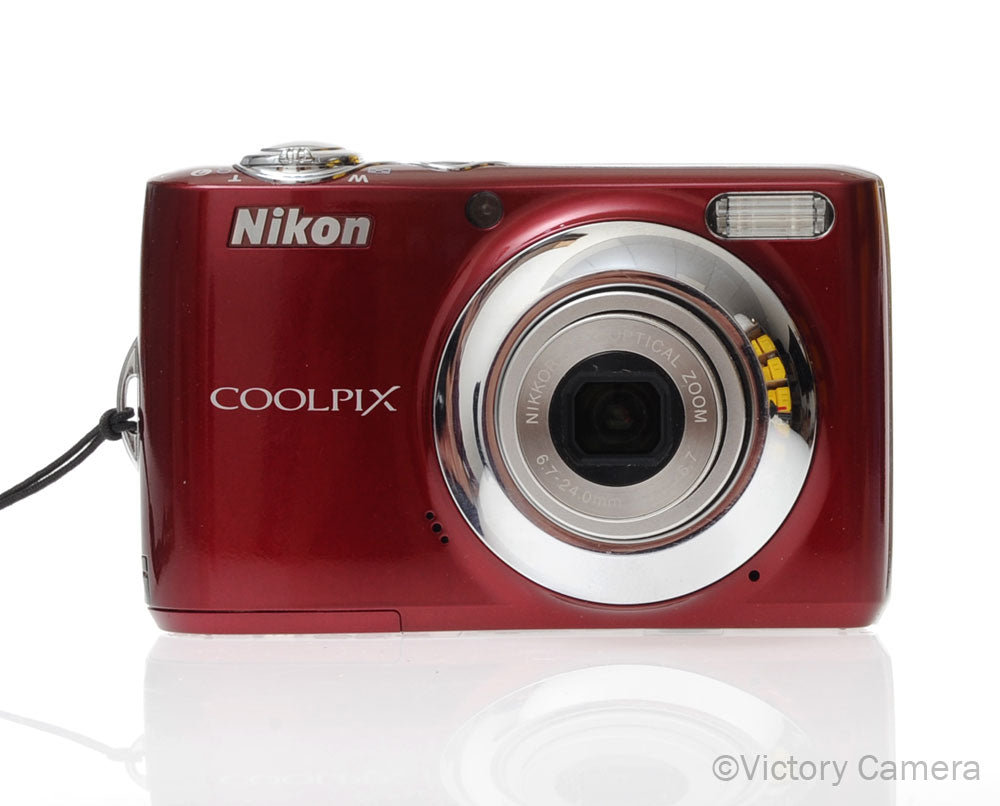 Nikon CoolPix L20 Red 14MP Digital Point & Shoot Camera [EXC] image 1