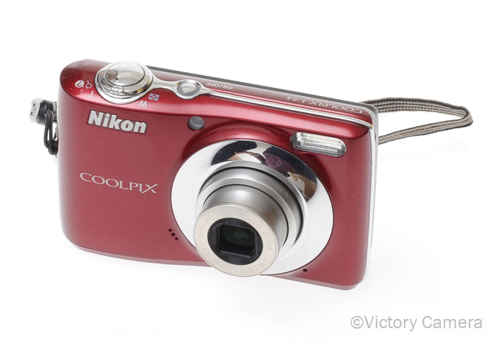 Nikon CoolPix L20 Red 14MP Digital Point & Shoot Camera [EXC] image 2