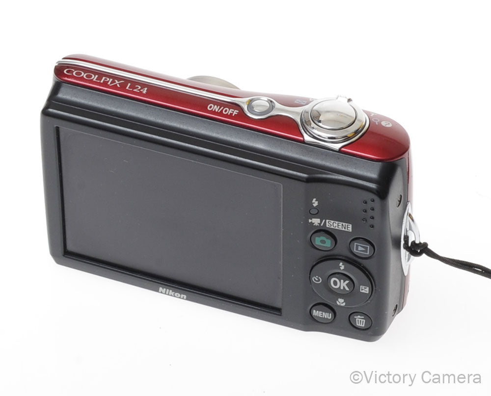 Nikon CoolPix L20 Red 14MP Digital Point & Shoot Camera [EXC] image 3