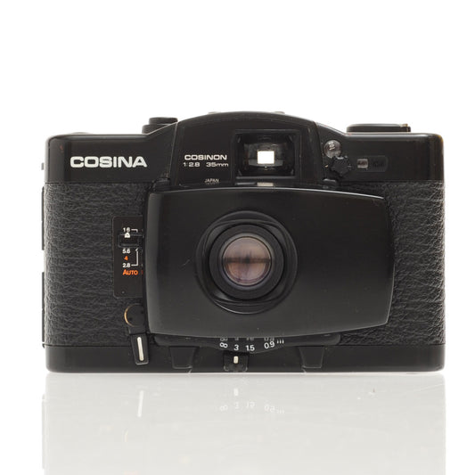 Cosina CX-2 35mm Film Camera w/ CX-11 Flash And Motordrive [EXC+] - Victory Camera