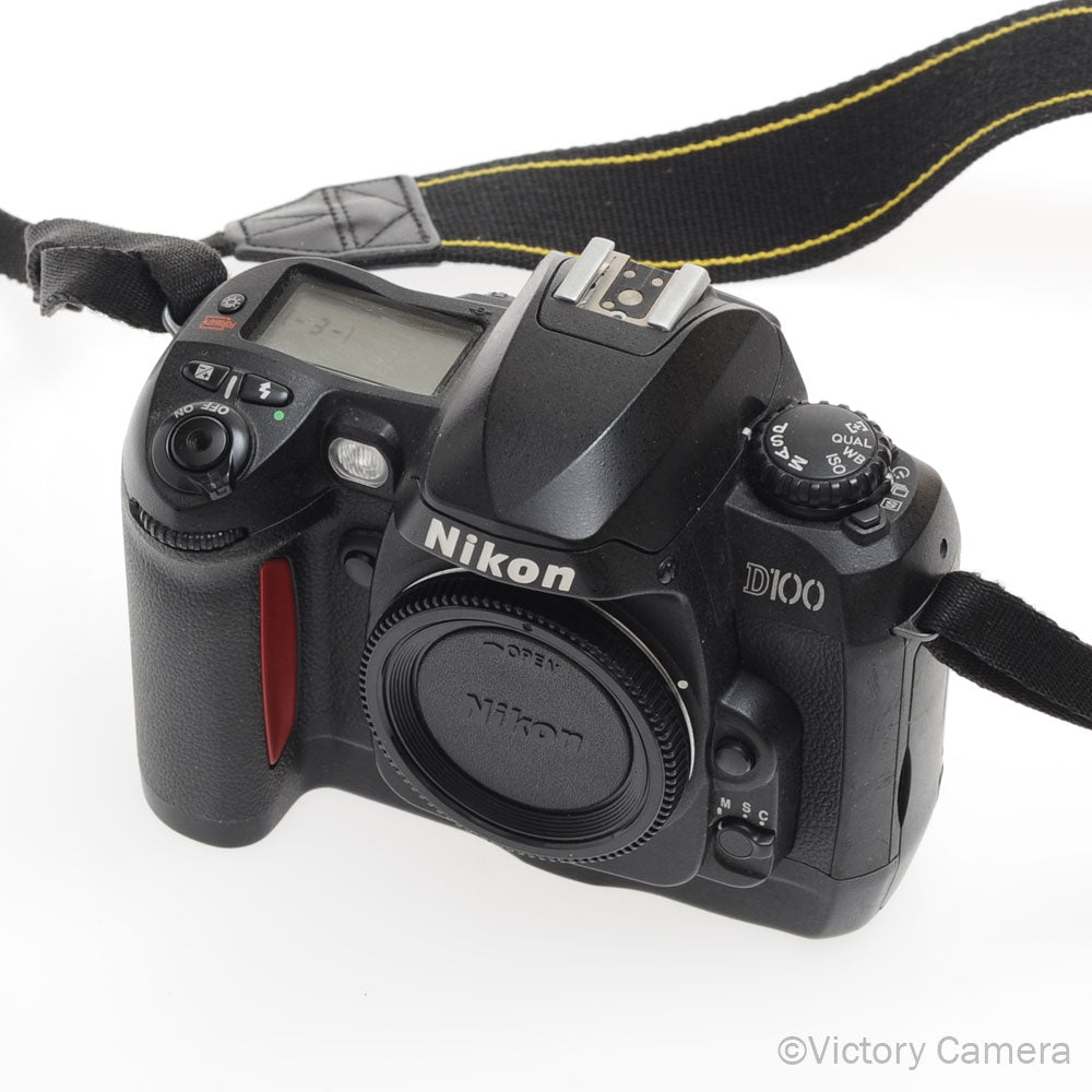 Nikon D100 6.1MP Digital SLR Camera  2 Batteries [EXC] - Victory Camera