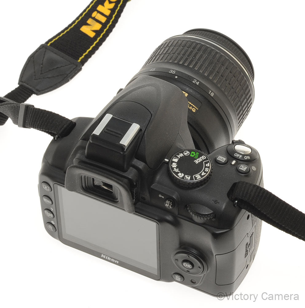 Nikon D3000 Digital SLR Camera Body w/ 18-55mm AF-S Lens ~10,300 Shots [EXC] - Victory Camera