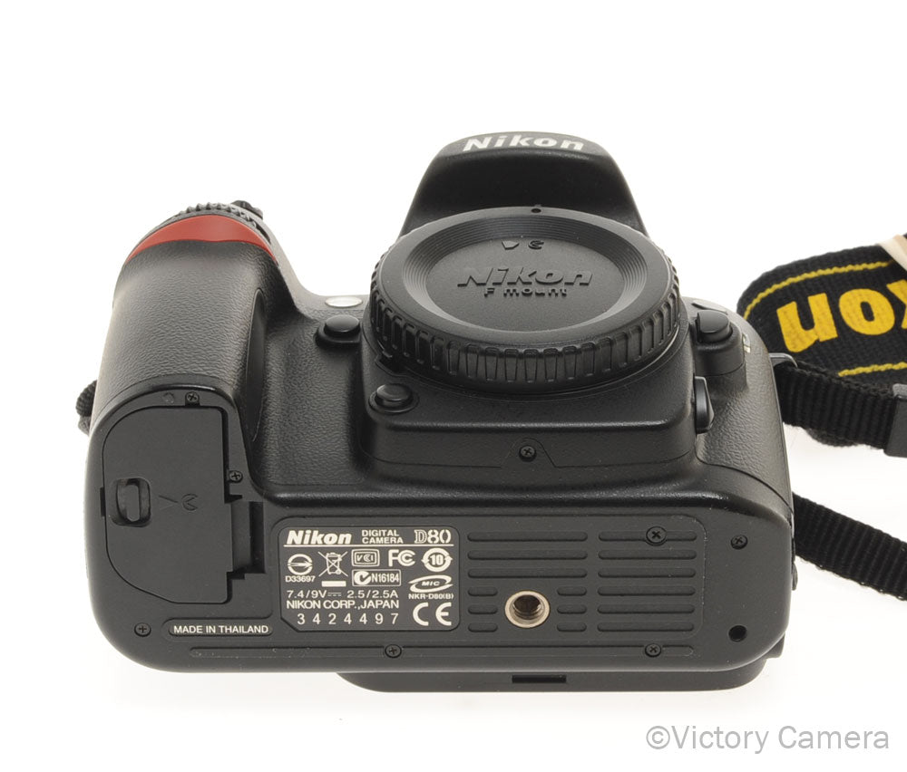 Nikon D80 Digital SLR Camera Body w/ Battery and Charger [EXC+] - Victory Camera