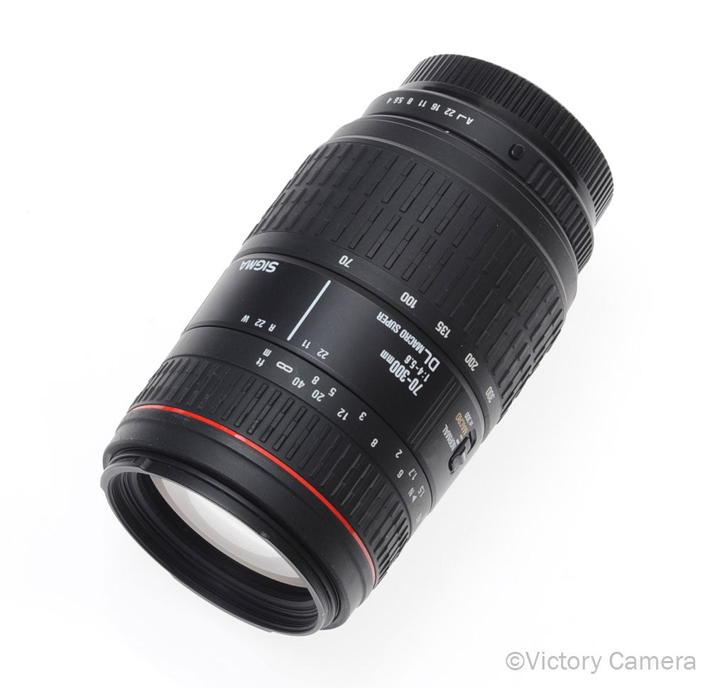 Sigma 70-300mm f4-5.6 Autofocus DL Macro Telephoto Lens Pentax KAF [MINT-] - Victory Camera