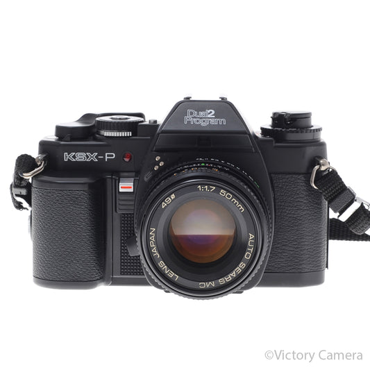 Sears KSX-P Dual2Program 35mm SLR Camera 50mm f1.7 Lens [EXC] - Victory Camera